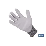 Comprar GUANTE ANTICORTE IMPREGNADO PU GRIS Cofan | almacendeferreteriacor.es
