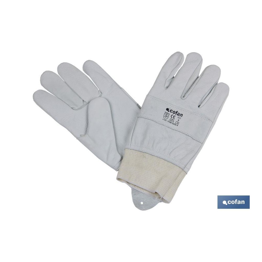 GUANTE AJUSTABLE PIEL FLOR REFORZADO TALLA 8