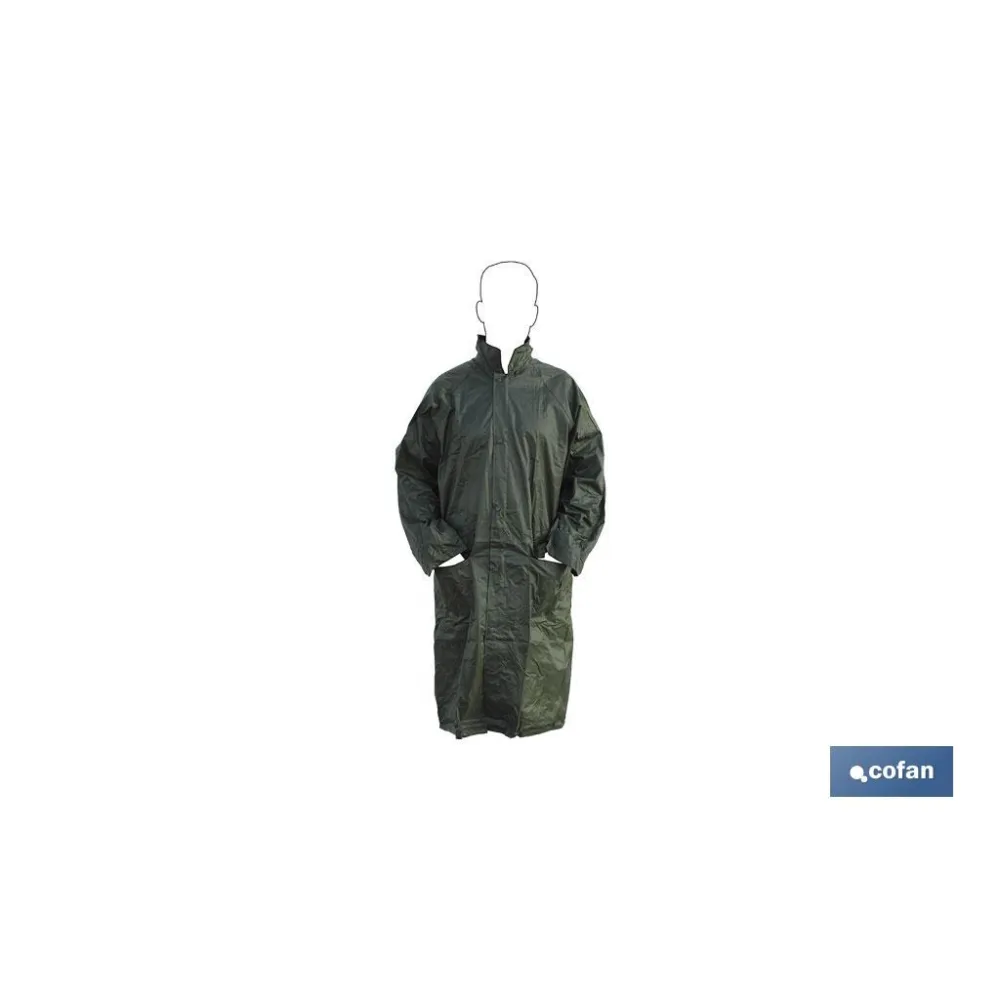 Comprar ABRIGO DE LLUVIA VERDE POLIESTER/PV Cofan | almacendeferreteriacor.es