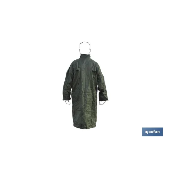 Comprar ABRIGO DE LLUVIA VERDE POLIESTER/PV Cofan | almacendeferreteriacor.es
