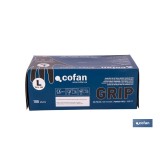 CAJA 100 UDS. GUANTES DE NITRILO NEGRO DIAMANTADO 8,5 G TALLA L