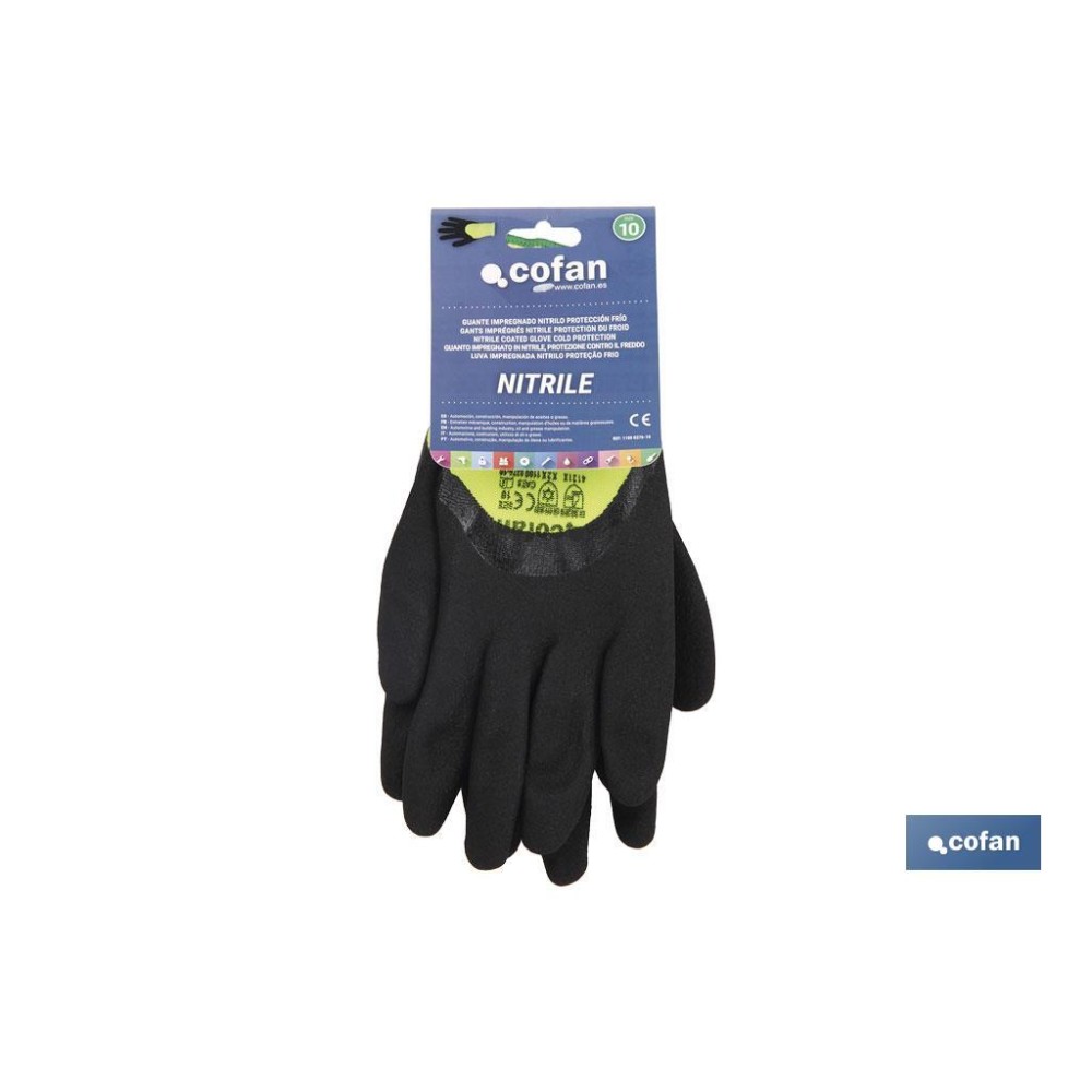 GUANTE IMPREG. NITRILO ESPUMA PROTECC. FRIO T-10