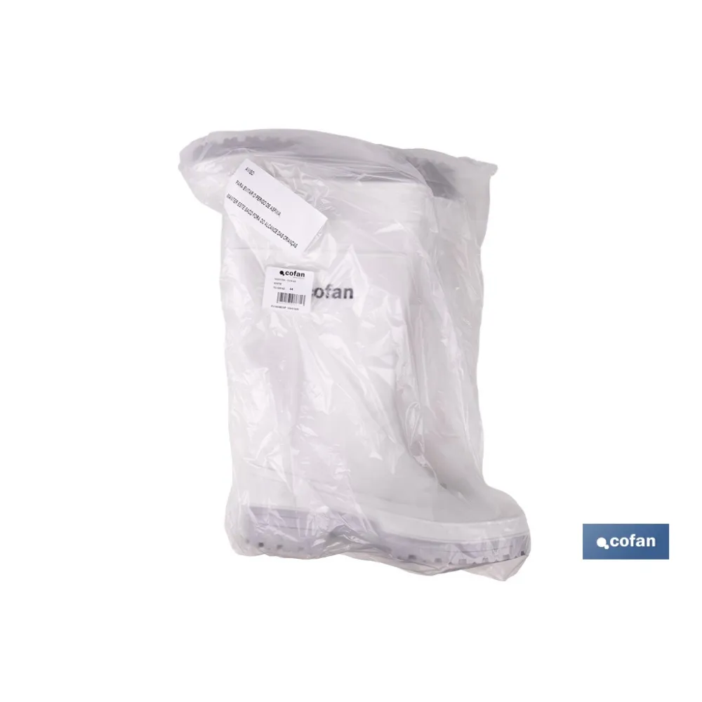 Comprar BOTA AGUA PVC BLANCA TALLA 41 (PACK Cofan | almacendeferreteriacor.es