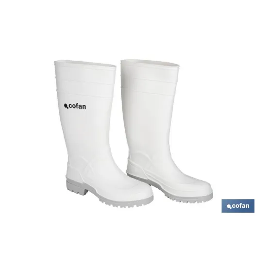 Comprar BOTA AGUA PVC BLANCA TALLA 44 (PACK Cofan | almacendeferreteriacor.es