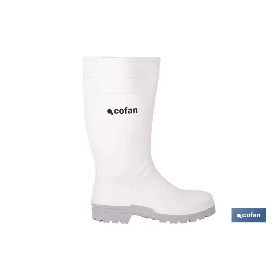 Comprar BOTA AGUA PVC BLANCA TALLA 47 (PACK Cofan | almacendeferreteriacor.es