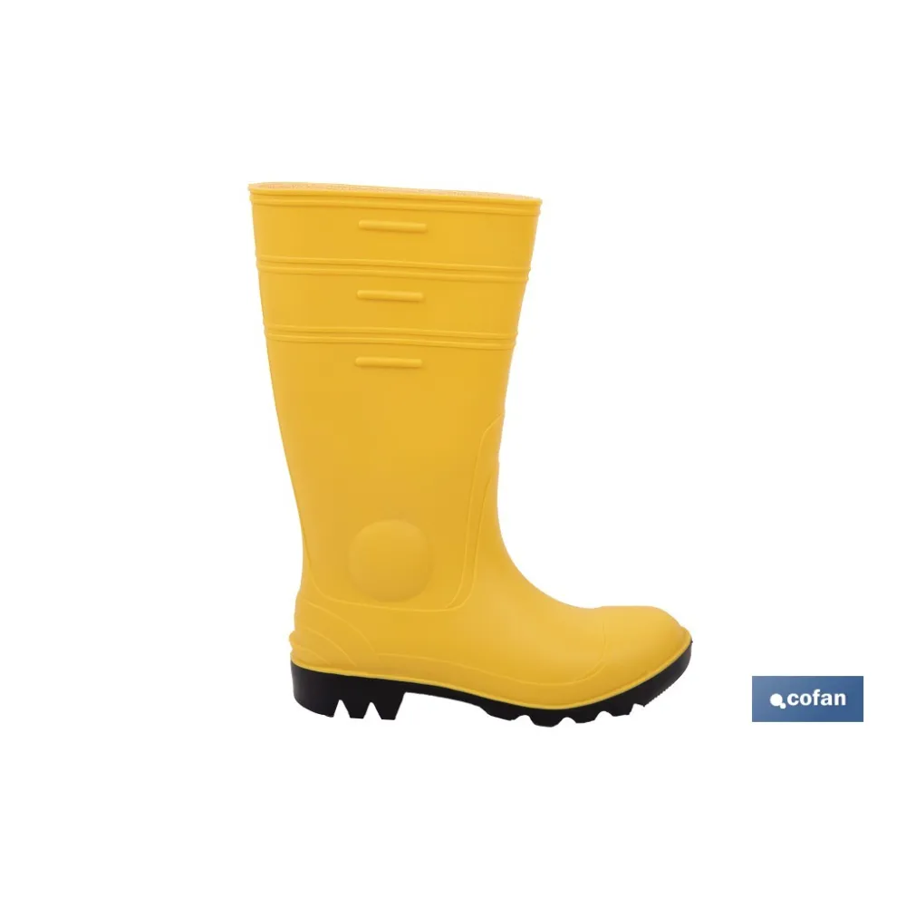 Comprar BOTA AGUA S5 AMARILLA T-39 (PACK: 1 Cofan | almacendeferreteriacor.es