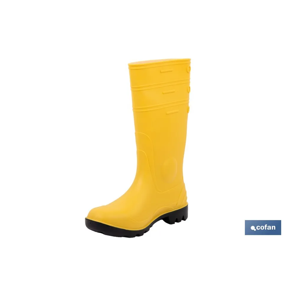 Comprar BOTA AGUA S5 AMARILLA T-40 (PACK: 1 Cofan | almacendeferreteriacor.es