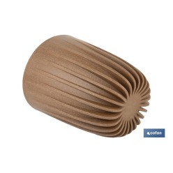 MACETA CON FILTRO DE DRENAJE A RAYAS COLOR MARRÓN WPC Ø 390X 463 MM 39,6 L venta unitaria