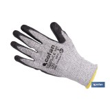 GUANTE ANTICORTE ULTRA LIGERO IMPREGNADO PU NEGRO T-9