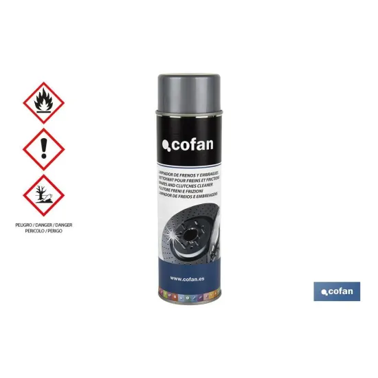Comprar LIMPIADOR DE FRENOS Y EMBRAGUES 500 Cofan | almacendeferreteriacor.es