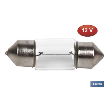 LÁMPARA PLAFONIER C10W (11X31mm) 12V venta unitaria