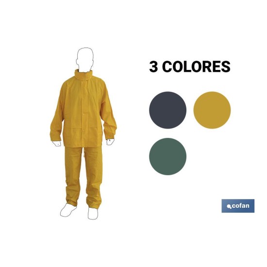 TRAJE DE AGUA PU/PVC VERDE TALLA L