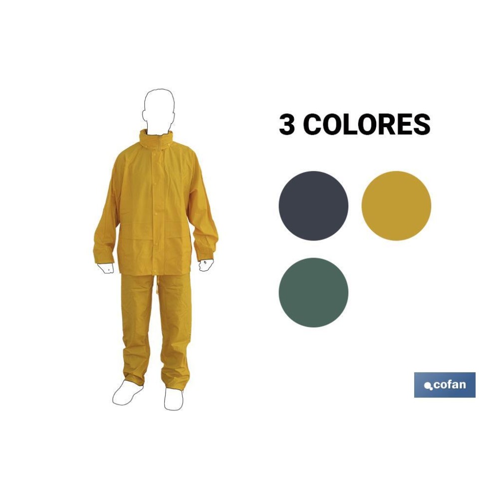 TRAJE DE AGUA PU/PVC VERDE TALLA L