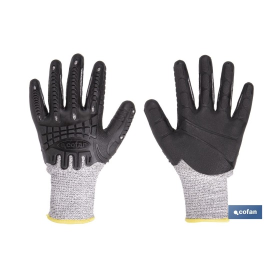 GUANTE PROTECTION 360 TPE ANTI IMPACTO Y ANTICORTE T-10