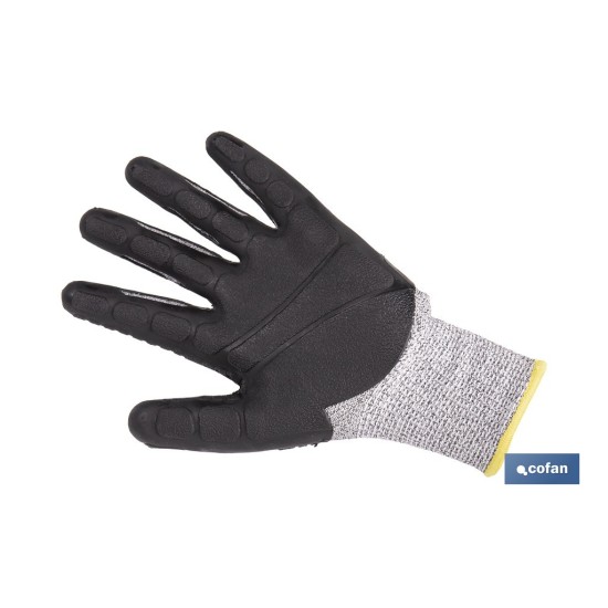 GUANTE PROTECTION 360 TPE ANTI IMPACTO Y ANTICORTE T-8