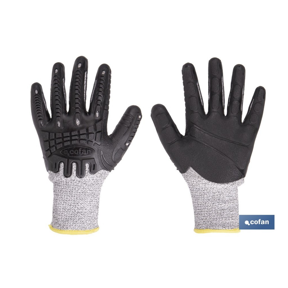 GUANTE PROTECTION 360 TPE ANTI IMPACTO Y ANTICORTE T-8