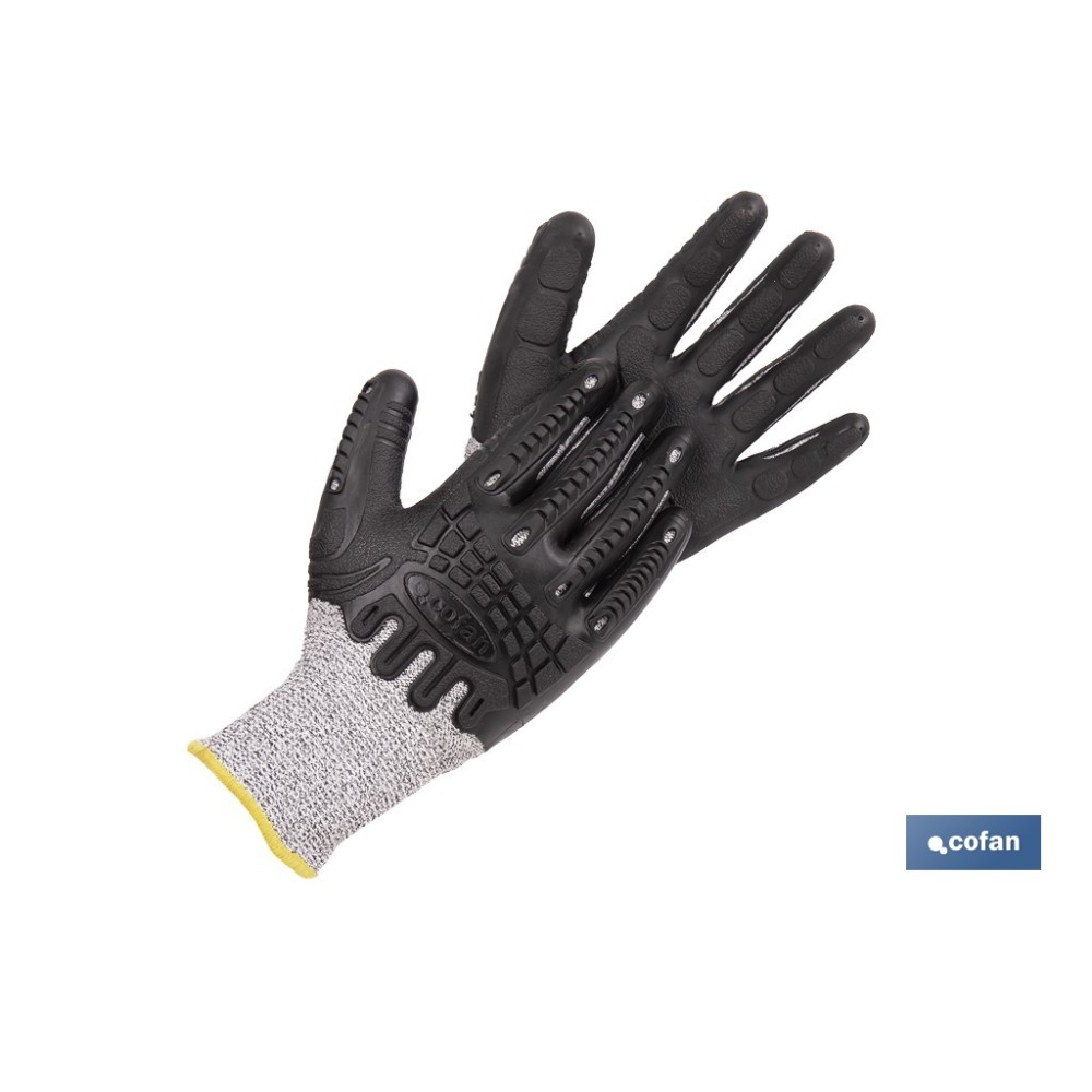 GUANTE PROTECTION 360 TPE ANTI IMPACTO Y ANTICORTE T-9