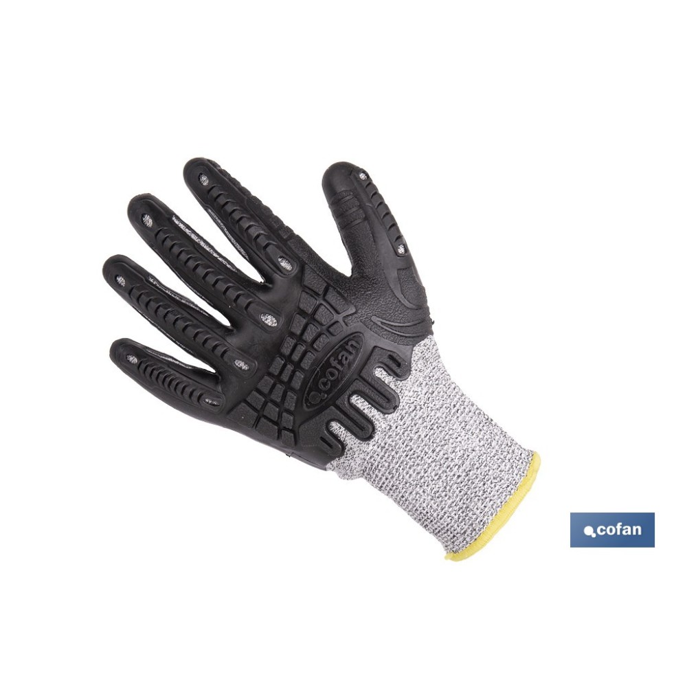 GUANTE PROTECTION 360 TPE ANTI IMPACTO Y ANTICORTE T-9 VENTA UNITARIA