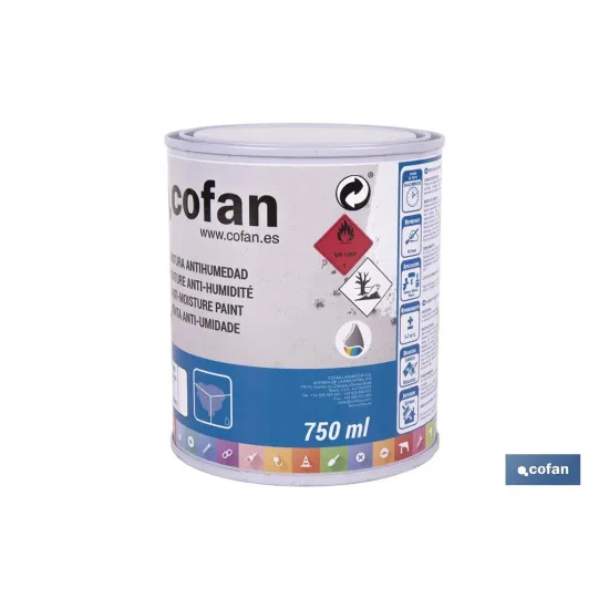 Comprar PINTURA ANTIHUMEDAD SINTÉTICA (750  Cofan | almacendeferreteriacor.es