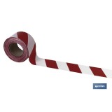 CINTA BALIZAM. ROJA/BLANCA  80MM X 200MTS