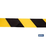 CINTA BALIZAM. AMARILLA/NEGRA 50MM X 100MTS