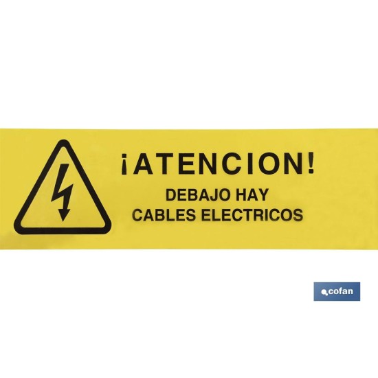 CINTA BALIZ. CABLES ELECTRICOS 150MMX250MTS