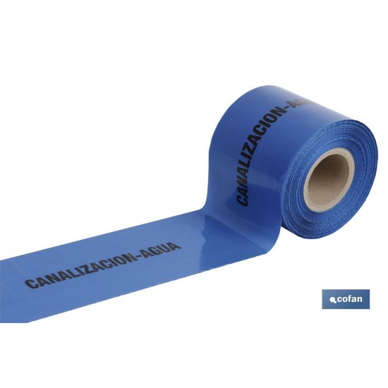 CINTA BALIZ. CANALIZACION AGUA 150MMX250MTS