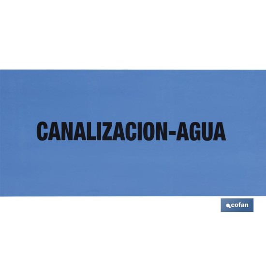 CINTA BALIZ. CANALIZACION AGUA 150MMX250MTS