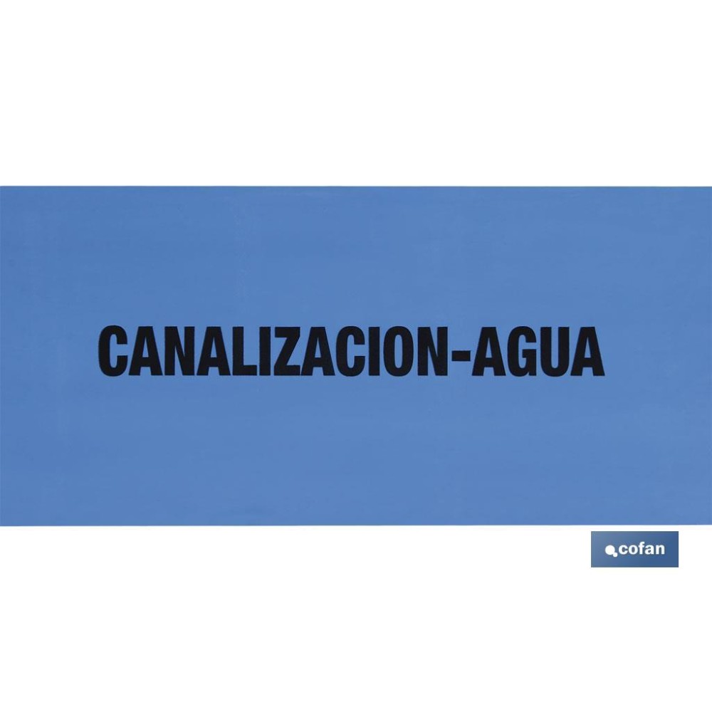 CINTA BALIZ. CANALIZACION AGUA 150MMX250MTS