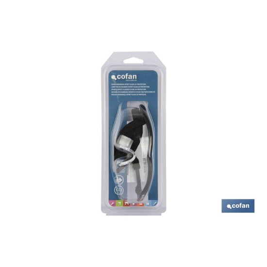 GAFAS SEGURIDAD SPORT CLEAR UV PROTECTION