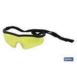 GAFAS SEGURIDAD SPORT AMBAR UV PROTECTION