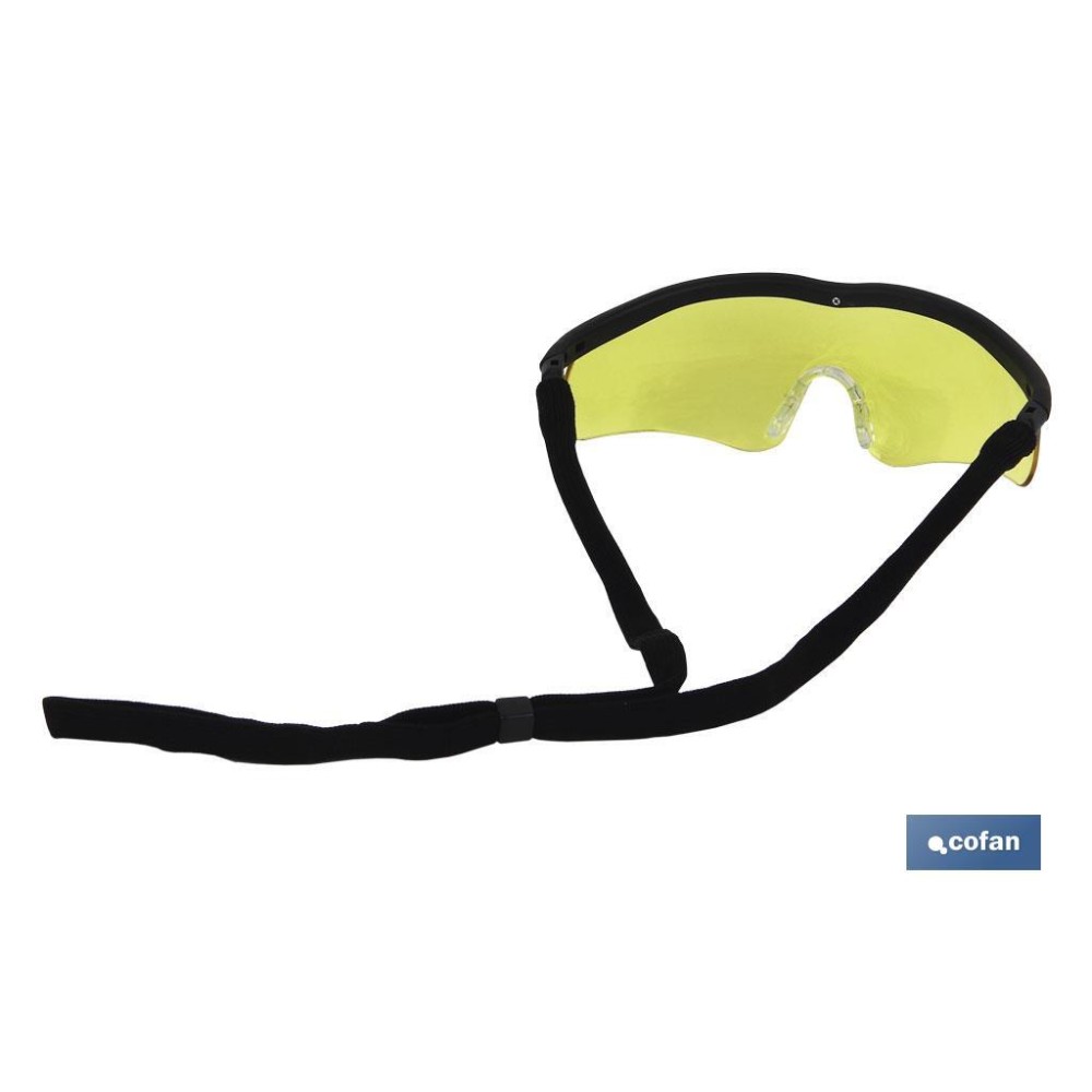GAFAS SEGURIDAD SPORT AMBAR UV PROTECTION