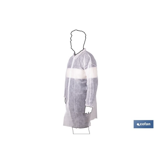 BATA BLANCA DESECHABLE DE PP TALLA ÚNICA