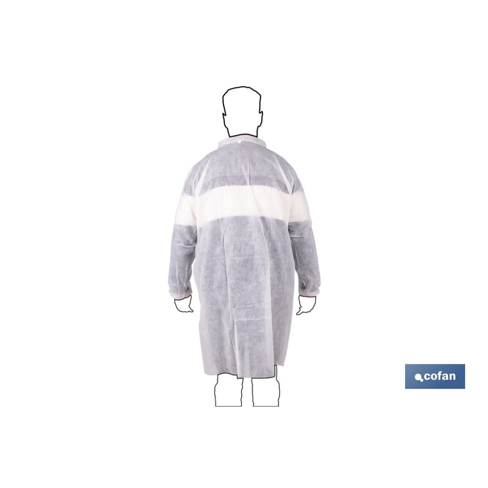 BATA BLANCA DESECHABLE DE PP TALLA ÚNICA