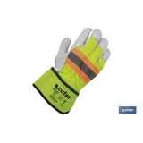 GUANTE VACUNO AMERICANO AMARILLO FLÚOR TALLA 9