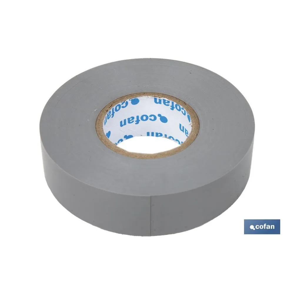 Comprar CINTA AISLANTE 180 Micras GRIS 19mm Cofan | almacendeferreteriacor.es