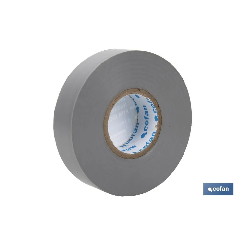Comprar CINTA AISLANTE 180 Micras GRIS 19mm Cofan | almacendeferreteriacor.es