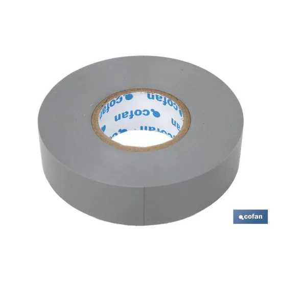 Comprar CINTA AISLANTE 180 Micras GRIS 19mm Cofan | almacendeferreteriacor.es