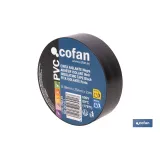 Comprar CINTA AISLANTE 180 MICRAS NEGRA 25  Cofan | almacendeferreteriacor.es