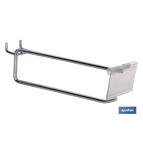 Comprar GANCHO SIMPLE CON ETIQUETERO 200 X  Cofan | almacendeferreteriacor.es