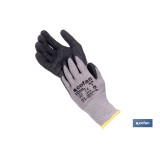 GUANTE ANTICORTE HPPE IMPREGNADO DE LATEX RUGOSO TALLA 7 VENTA UNITARIA