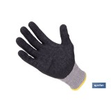 GUANTE ANTICORTE HPPE IMPREGNADO DE LATEX RUGOSO TALLA 7 VENTA UNITARIA