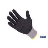 GUANTE ANTICORTE HPPE IMPREGNADO DE LATEX RUGOSO TALLA 8