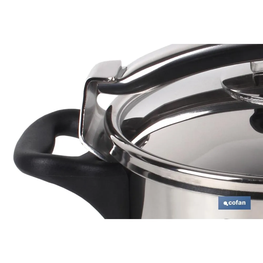 Comprar OLLA PRESIÓN INOX MODELO POLENTA IN Cofan | almacendeferreteriacor.es