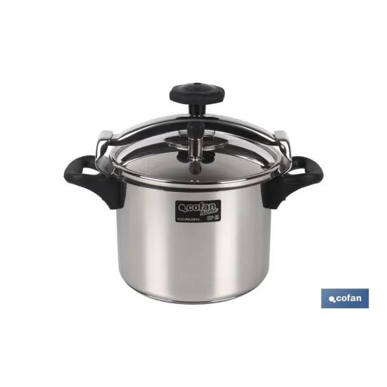 Comprar OLLA PRESIÓN INOX MODELO POLENTA IN Cofan | almacendeferreteriacor.es