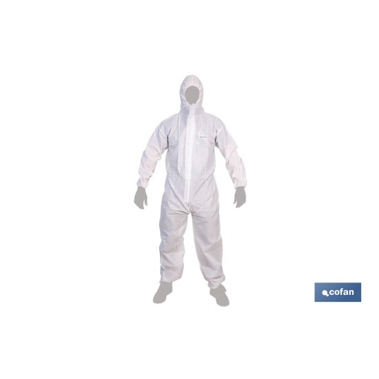 BUZO CON CAPUCHA TIPO 5 Y 6 BLANCO TALLA XXL