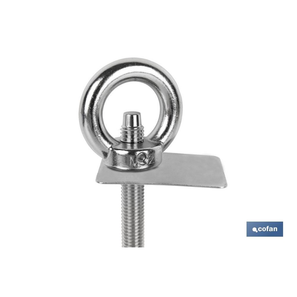 PUNTO DE ANCLAJE INOX. M12 RUPTURA +23 kN