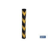 ESQUINERO RECTO 800X100X8MM AMAR/NEGRO
