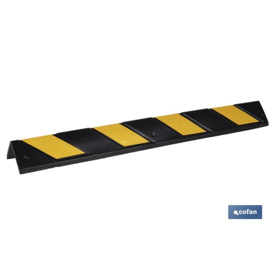 ESQUINERO RECTO 800X100X8MM AMAR/NEGRO