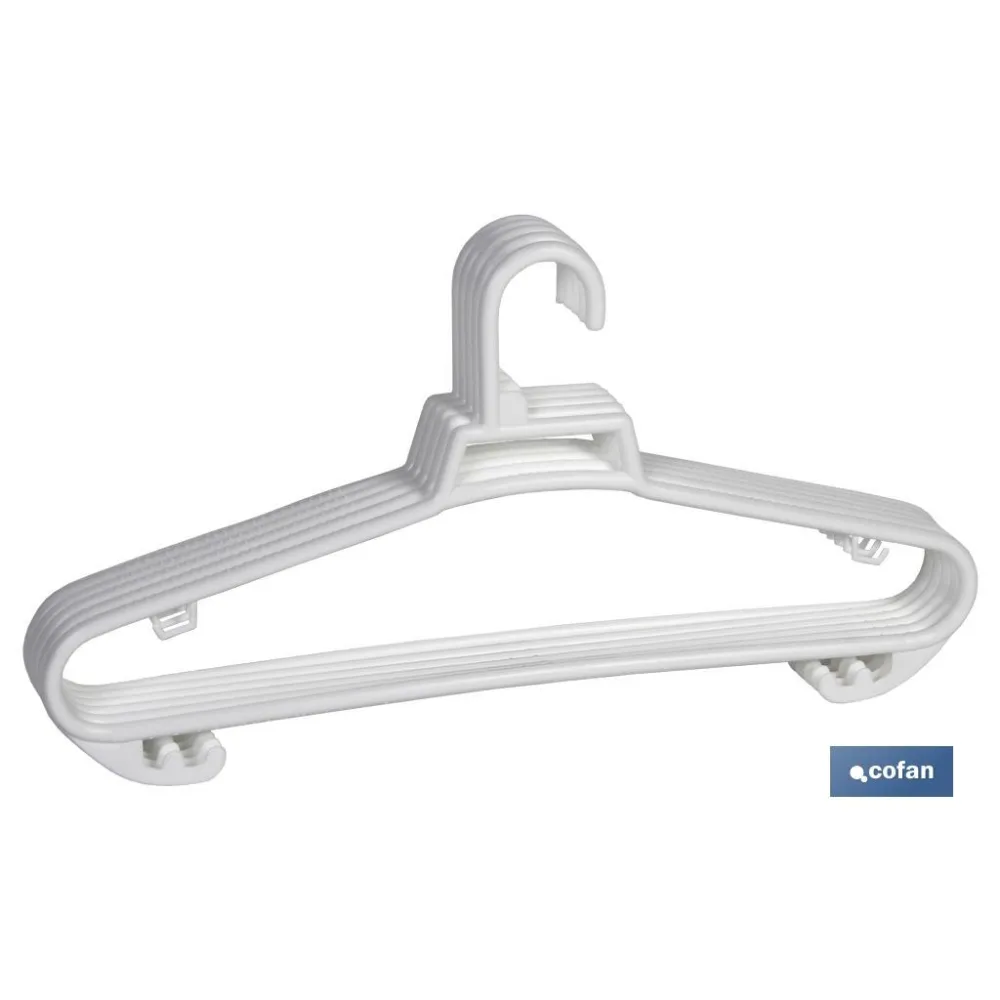 Comprar PACK DE 6 PERCHAS BLANCAS  38 X18 C Cofan | almacendeferreteriacor.es